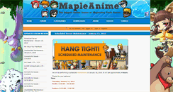 Desktop Screenshot of mapleanime.com